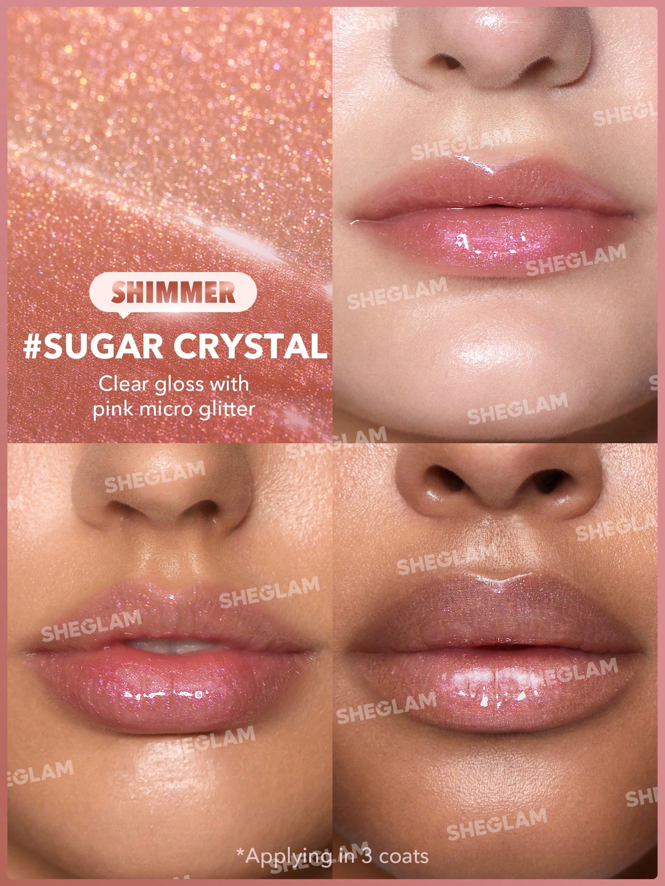 لیپ پلامپر شاین دار شیگلم رنگ suger crystal